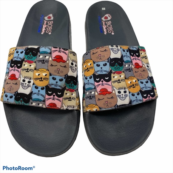 Bobs Cat Party Slide Sandal 9 By 
